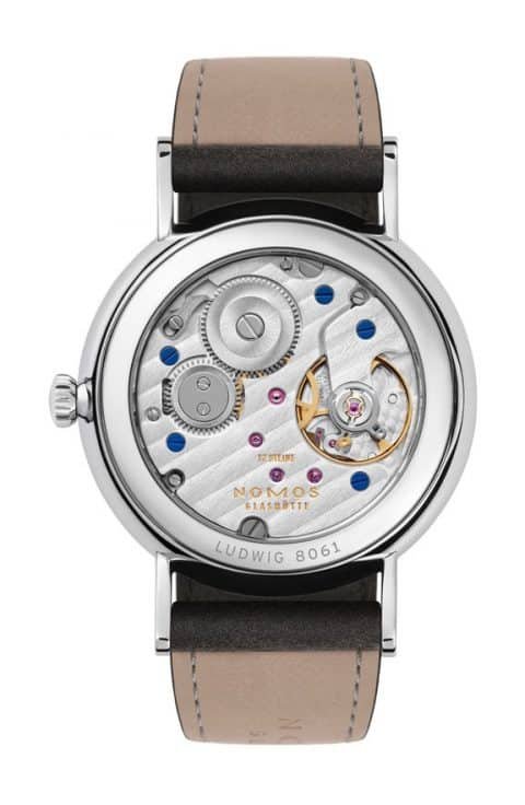 Nomos Glashütte Ludwig 33 noir Case Back