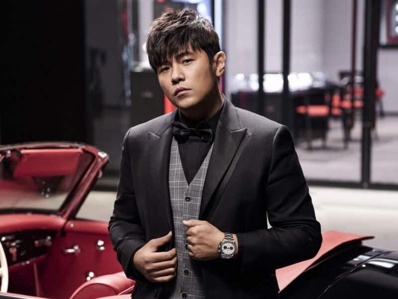 Jay Chou Wearing the Tudor Black Bay Chrono