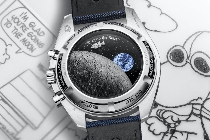 Omega Speedmaster Silver Snoopy Award 50th Anniversary watch