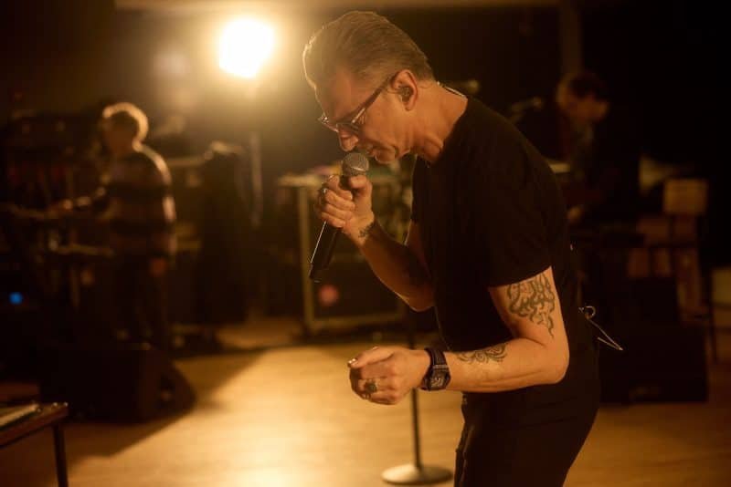 Dave Gahan wearing the Hublot Spirit of Big Bang Depeche Mode at rehearsals in Berlin