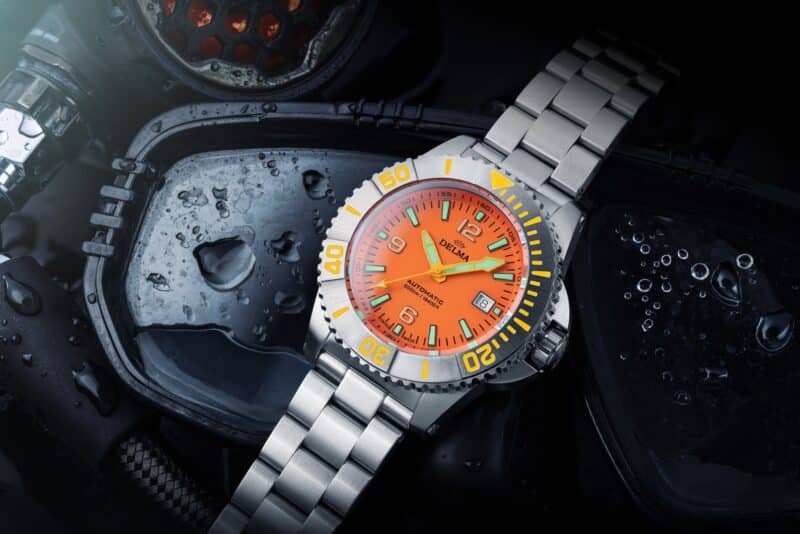 DELMA Blue Shark IV Orange Dial