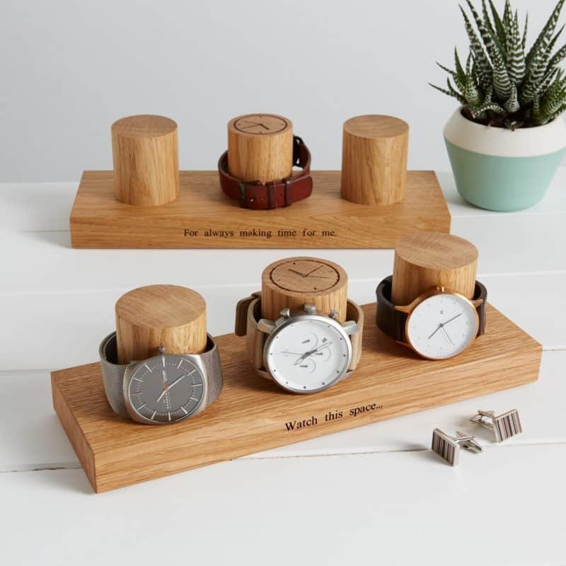 MijMoj oak watch stand, best gifts for watch lovers