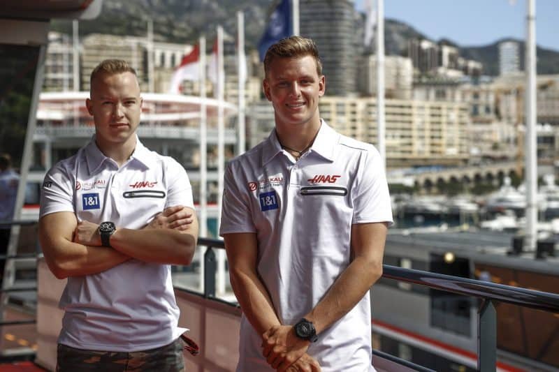 Cyrus Watch Nikita Mazepin, Haas F1, and Mick Schumacher, Haas F1