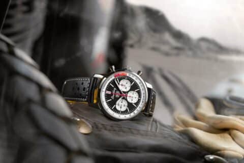 Breitling Top Time B01 Deus Black Leather Strap