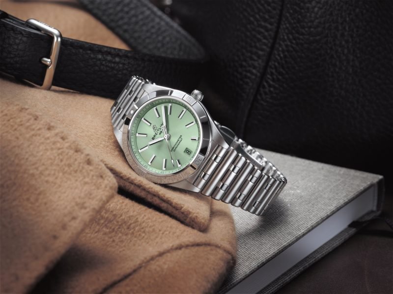 Breitling Chronomat Automatic 36 with a pale green dial_Ref. U103800101L1A1