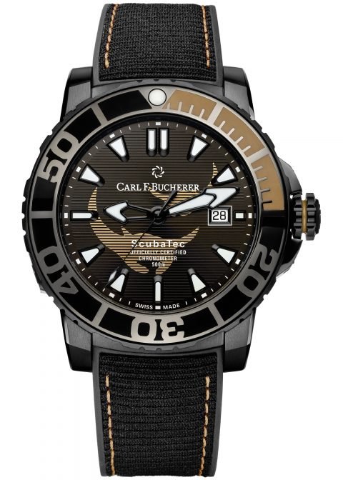 Carl F. Bucherer Patravi Scuba-tec Black Manta Special Edition, watch brands saving the ocean