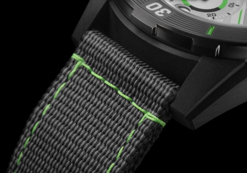 Ulysse Nardin Diver Net strap stitching