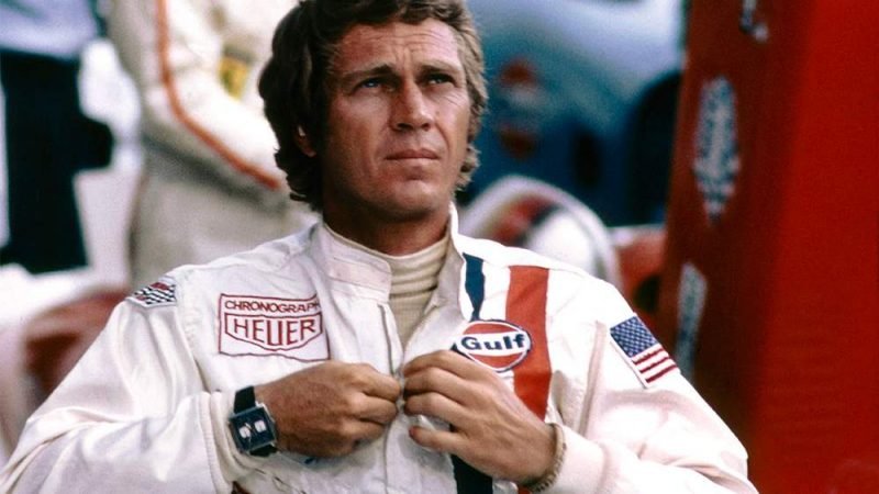 Steve Mcqueen wearing his Tag Heuer