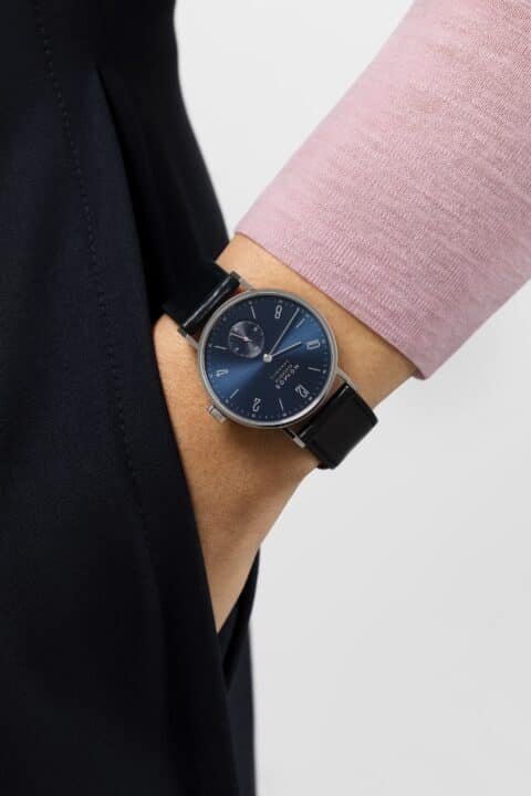 Nomos Glashütte Tangente neomatik blue gold