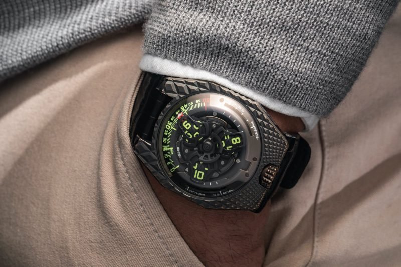 Independent watch brands worth watching, Urwerk UR-100V "T-Rex"