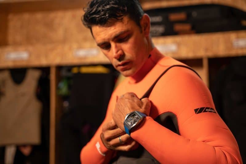 Bianchet Ambassador Francisco Porcella wearing a Bianchet watch
