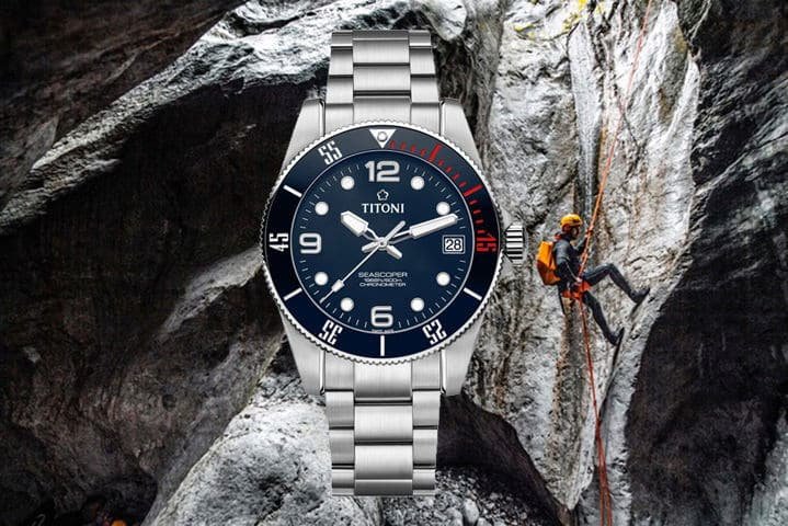 Titoni Seascoper 600 blue dial