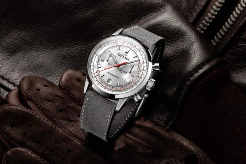 Delma Continental Pulsometer With a Silver Dial