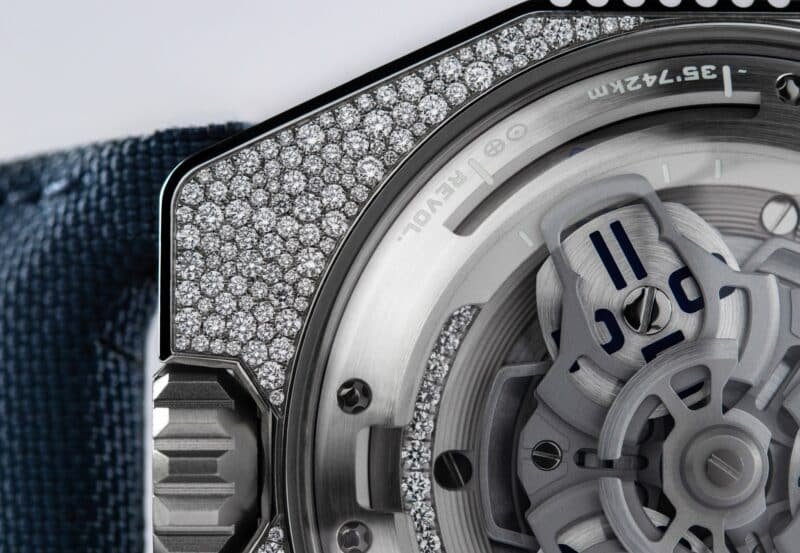 Urwerk UR-100V Stardust Dial Close Up