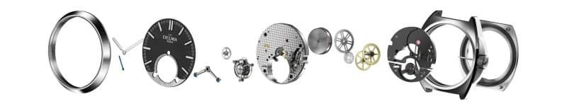 The DELMA 1924 Tourbillon Exploded View