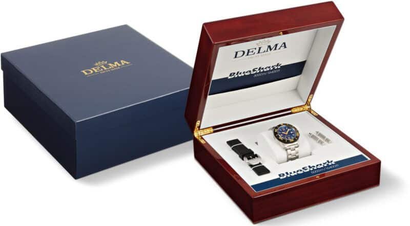 DELMA Blue Shark IV Customized Wooden Box